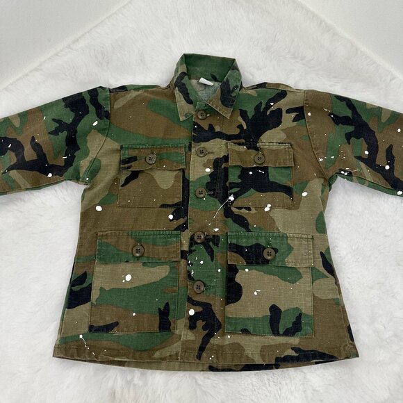 Camo Jacket with Graphic Back Patch - Picture 2 of 11